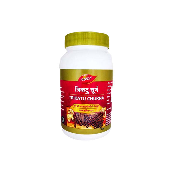 DABUR TRIKATU CHURNA - Pack of 4 (100 GM Each)