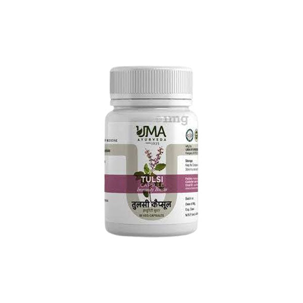 UMA AYURVEDA TULSI CAPSULE - Pack of 3 (60 CAPS EACH)