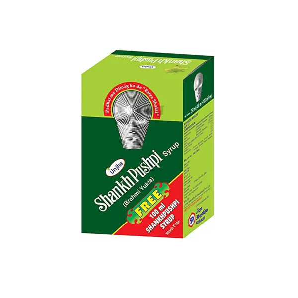 UNJHA SHANKHPUSHPI SYRUP - Pack of 3 (450ML each)