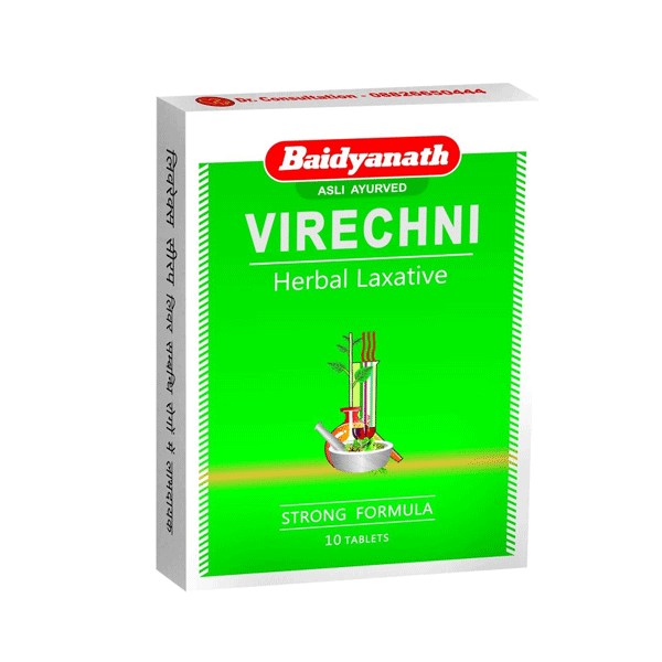 Baidyanath Virechni Tablets - Pack of 12 (10 Tabs each)