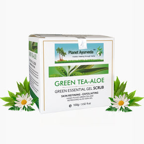 GREEN ESSENTIAL GEL SCRUB (GREEN TEA-ALOE)