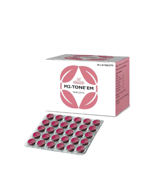 Charak M2 Tone EM Tablet - Pack of 4 (30 Tabs each)