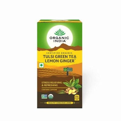 Tulsi Green Tea Lemon Ginger 25 Tea Bags