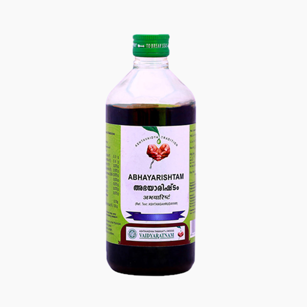 VAIDYARATNAM ABHAYARISHTAM - PACK OF 5 (450 ML EACH)