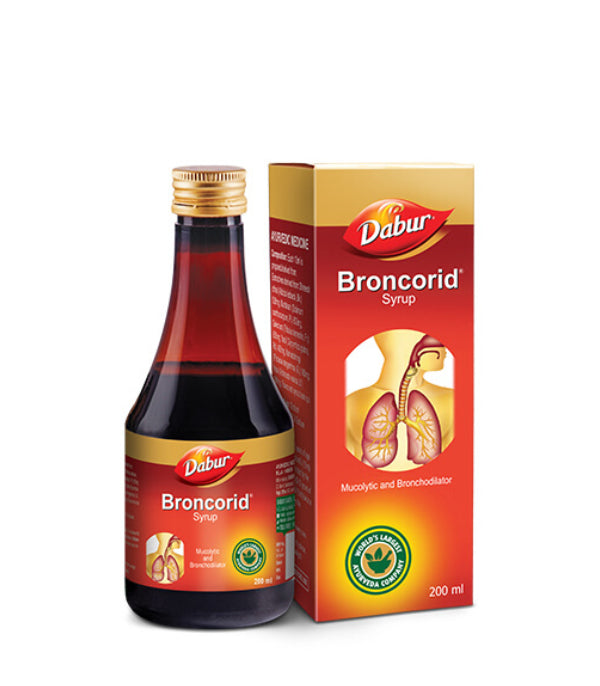 DABUR BRONCORID SYRUP - Pack of 3 (200 ML each)