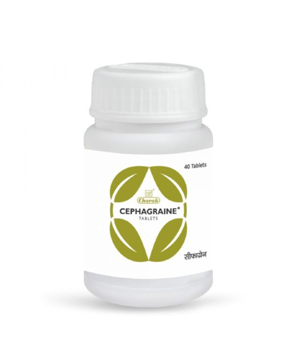 Charak Cephagrain Tablets - Pack of 3 (40 Tabs each)