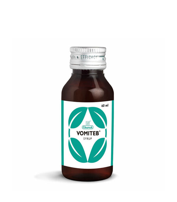 Charak Vomiteb Syrup - Pack of 6 (60 ml each)