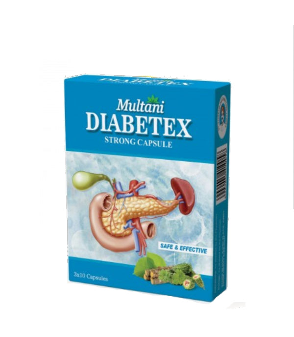 Multani Diabetex Strong Capsule - Pack of 5 (30 Caps Each)