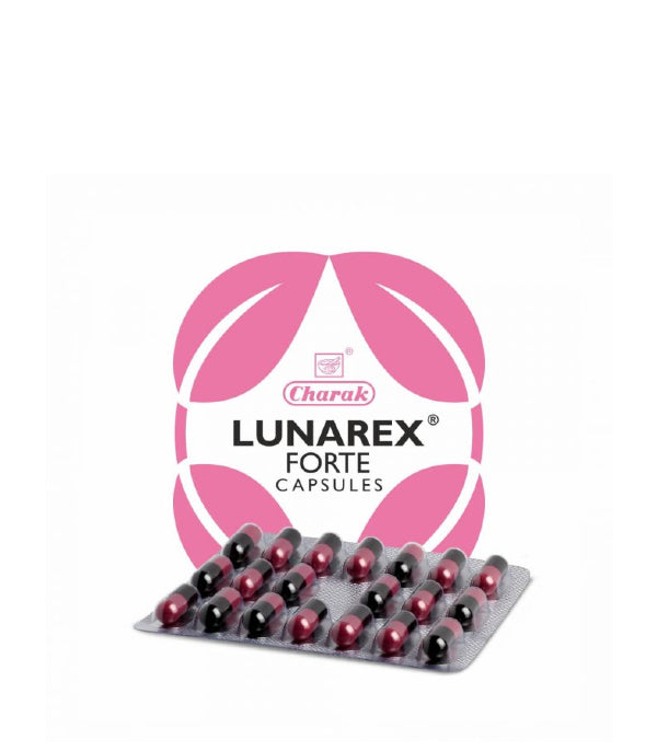 Charak Lunarex Forte Capsule - Pack of 4 (20 Caps each)