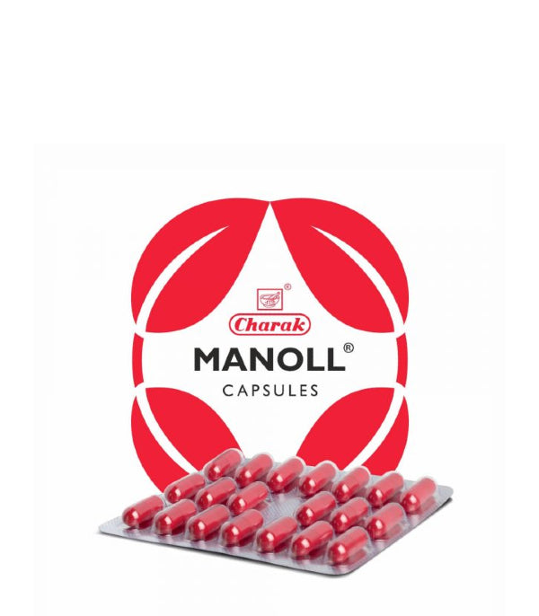 Charak Manoll Capsule - Pack of 6 (20 Caps each)