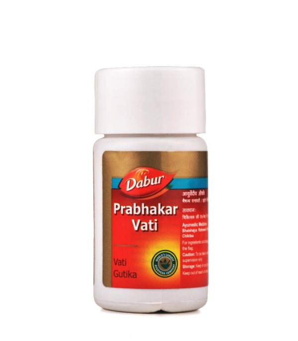 Dabur Prabhakar Gutika Vati - Pack of 4 (40 Tabs each)