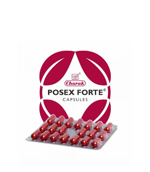 Charak Posex Forte Capsule - Pack of 5 (20 Caps each)