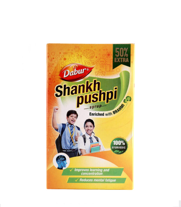DABUR SHANKHPUSHPI SYRUP - PACK OF 4 (225 ML EACH)