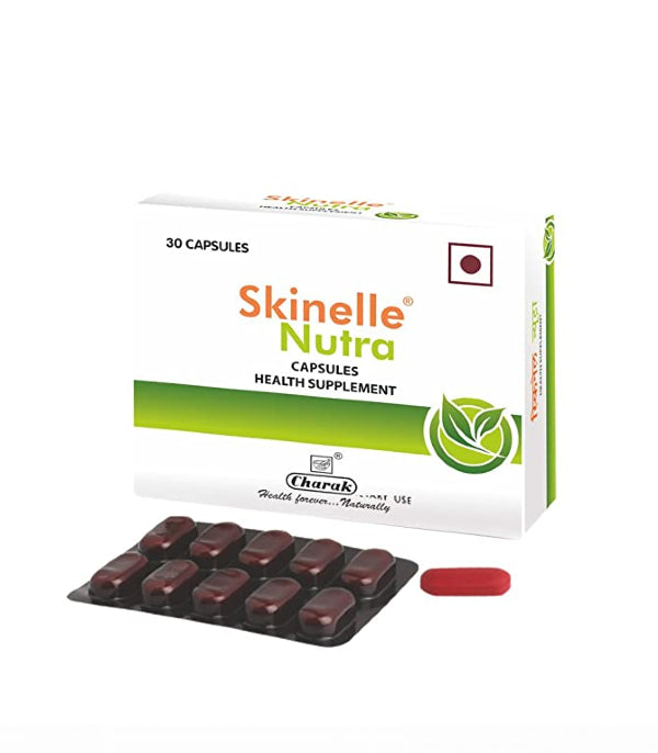 Charak Skinelle Nutra Capsule - Pack of 2 (30 Caps each)