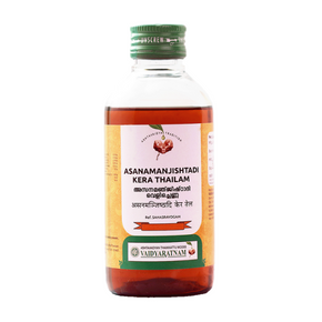 VAIDYARATNAM ASANAMANJISHTADI KERA THAILAM - PACK OF 3 (200ML EACH)