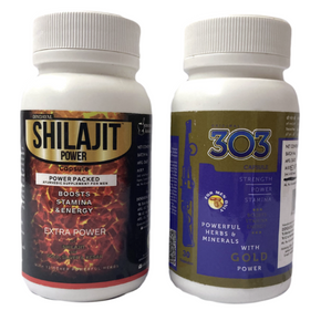 DINDAYAL 303 CAPSULE (GOLD POWER) & SHILAJIT POWER CAPSULE (GOLD POWER)