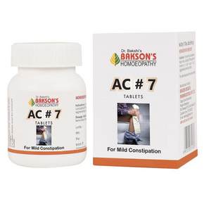 BAKSON'S HOMEOPATHY AC#7 TABLETS - PACK OF 2 (75 TABLETS EACH)