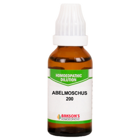 BAKSON'S HOMEOPATHY ABELMOSCHUS DILUTION 200 - PACK OF 3 (30 ML EACH)