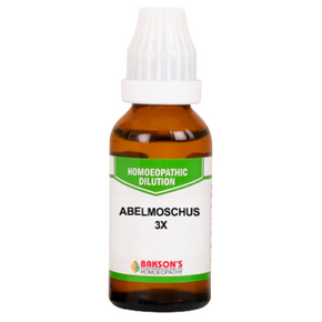 BAKSON'S HOMEOPATHY ABELMOSCHUS DILUTION 3X - PACK OF 4 (30 ML EACH)