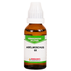 BAKSON'S HOMEOPATHY ABELMOSCHUS DILUTION 6X - PACK OF 4 (30 ML EACH)