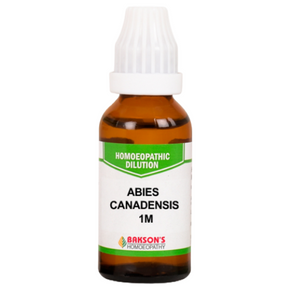 BAKSON'S HOMEOPATHY ABIES CANADENSIS DILUTION 1M - PACK OF 3 (30 ML EACH)