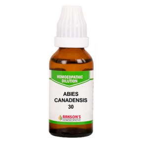 BAKSON'S HOMEOPATHY ABIES CANADENSIS DILUTION 30 - PACK OF 4 (30 ML EACH)