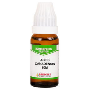 BAKSON'S HOMEOPATHY ABIES CANADENSIS DILUTION 50M - PACK OF 2 (10 ML EACH)