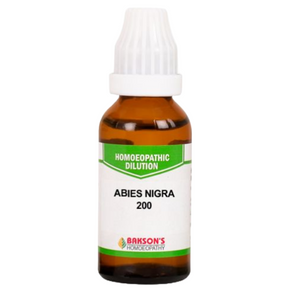 BAKSON'S HOMEOPATHY ABIES NIGRA DILUTION 200 - PACK OF 3 (30 ML EACH)