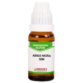 BAKSON'S HOMEOPATHY ABIES NIGRA DILUTION 50M - PACK OF 2 (10 ML EACH)