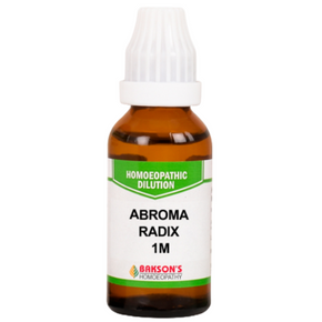 BAKSON'S HOMEOPATHY ABROMA RADIX DILUTION 1M - PACK OF 3 (30 ML EACH)