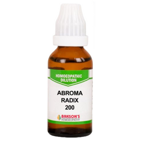 BAKSON'S HOMEOPATHY ABROMA RADIX DILUTION 200 - PACK OF 3 (30 ML EACH)