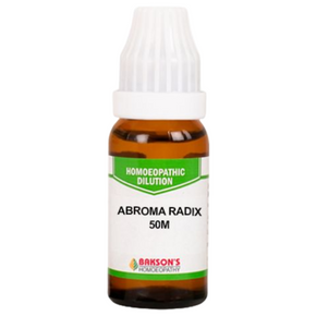 BAKSON'S HOMEOPATHY ABROMA RADIX DILUTION 50M - PACK OF 2 (10 ML EACH)