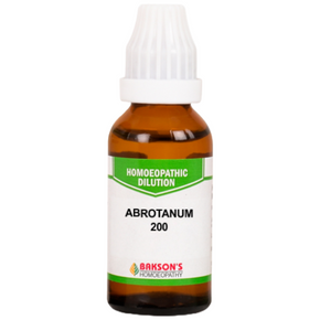 BAKSON'S HOMEOPATHY ABROTANUM DILUTION 200 - PACK OF 3 (30 ML EACH)