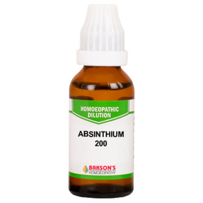 BAKSON'S HOMEOPATHY ABSINTHIUM DILUTION 200 - PACK OF 3 (30 ML EACH)