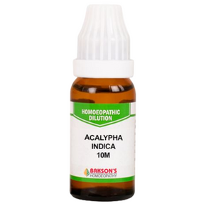 BAKSON'S HOMEOPATHY ACALYPHA INDICA DILUTION 10M - PACK OF 2 (10 ML EACH)