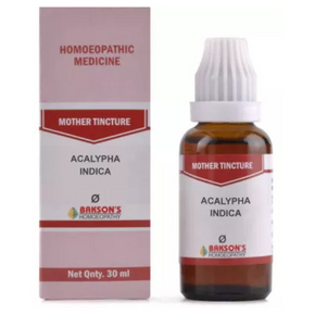 BAKSON'S HOMEOPATHY ACALYPHA INDICA MOTHER TINCTURE Q - PACK OF 3 (30 ML EACH)