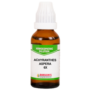 BAKSON'S HOMEOPATHY ACHYRANTHES ASPERA DILUTION 6X - PACK OF 4 (30 ML EACH)