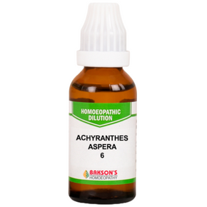 BAKSON'S HOMEOPATHY ACHYRANTHES ASPERA DILUTION 6 - PACK OF 4 (30 ML EACH)