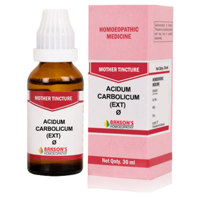 BAKSON'S HOMEOPATHY ACIDUM CARBOLICUM (EXT) MOTHER TINCTURE Q - PACK OF 3 (30 ML EACH)