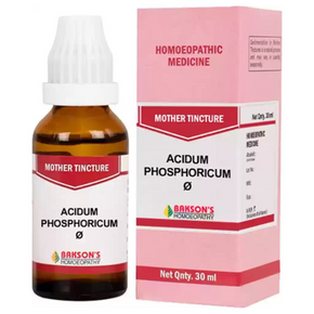 BAKSON'S HOMEOPATHY ACIDUM PHOSPHORICUM MOTHER TINCTURE Q - PACK OF 2 (30 ML EACH)