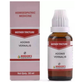 BAKSON'S HOMEOPATHY ADONIS VERNALIS MOTHER TINCTURE Q - PACK OF 2 (30 ML EACH)