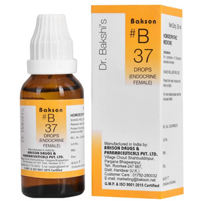 BAKSON'S HOMEOPATHY #B 37 ENDOCRINE FEMALE DROPS - PACK OF 2 (30 ML EACH)