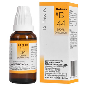 BAKSON'S HOMOEOPATHY #B 44 CONVULSION DROPS - PACK OF 2 (30 ML EACH)