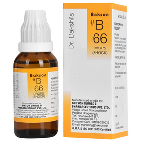 BAKSON'S HOMOEOPATHY #B 66 SHOCK DROPS - PACK OF 2 (30 ML EACH)