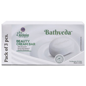 ASCLEPIUS BATHVEDA BEAUTY CREAM BAR - PACK OF 2 (375 GM EACH)