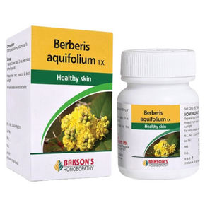 BAKSON'S HOMEOPATHY BERBERIS AQUIFOLIUM 1X - PACK OF 2 (50 TABLETS EACH)