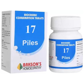 BAKSON'S HOMEOPATHY BIOCHEMIC COMBINATION #17 (PILES)