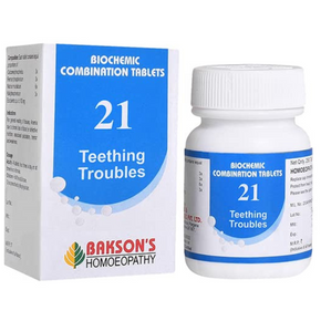 BAKSON'S HOMEOPATHY BIOCHEMIC COMBINATION #21 (TEETHING TROUBLES)