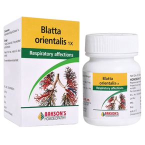 BAKSON'S HOMEOPATHY BLATTA ORIENTALIS 1X - PACK OF 2 (50 TABLETS EACH)