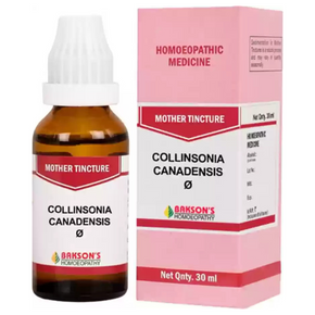 BAKSON'S HOMEOPATHY COLLINSONIA CANADENSIS MOTHER TINCTURE Q - PACK OF 2 (30 ML EACH)